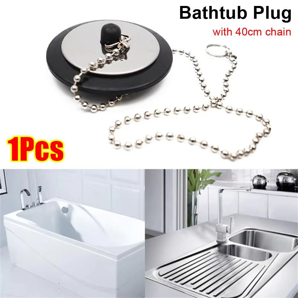 Drain Pipe Clip - 1 Buah Penutup Bak Mandi Karet