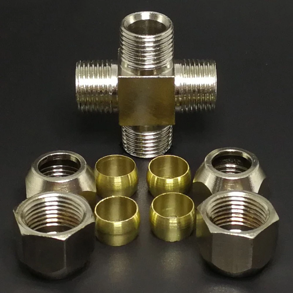 Sambungan Kompresi 4 Arah untu - Compression Fitting Brass ulasan dan harga