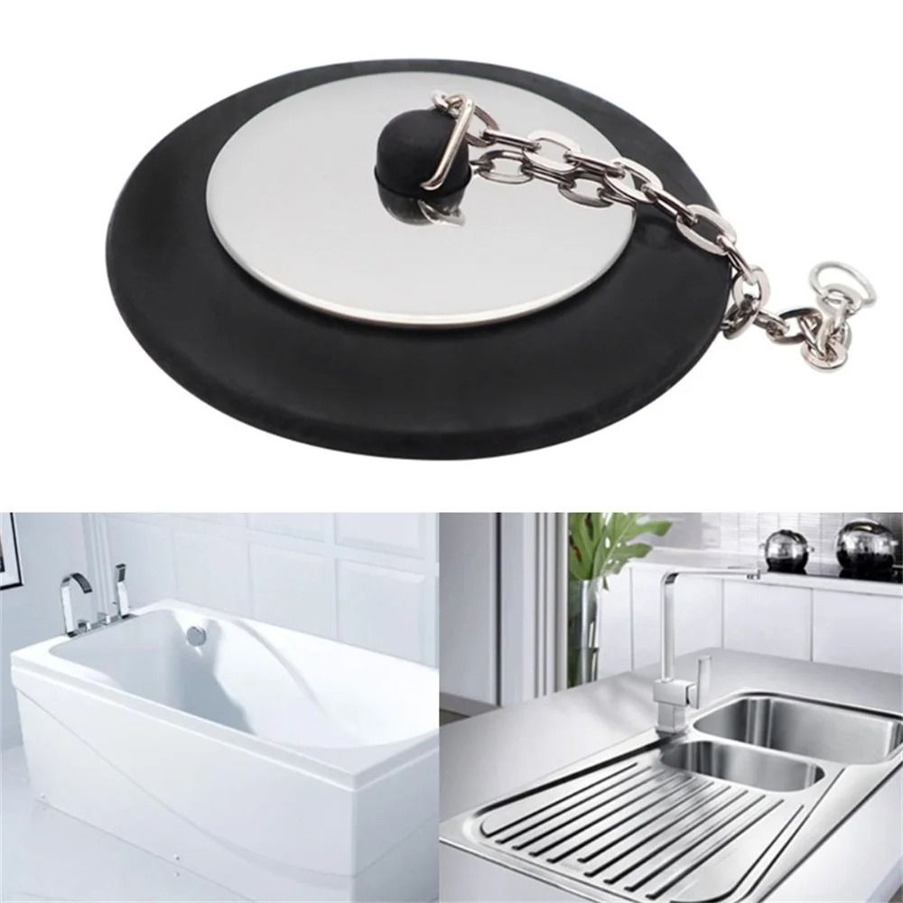 1 Buah Penutup Bak Mandi Karet - Drain Pipe Clip ulasan dan harga