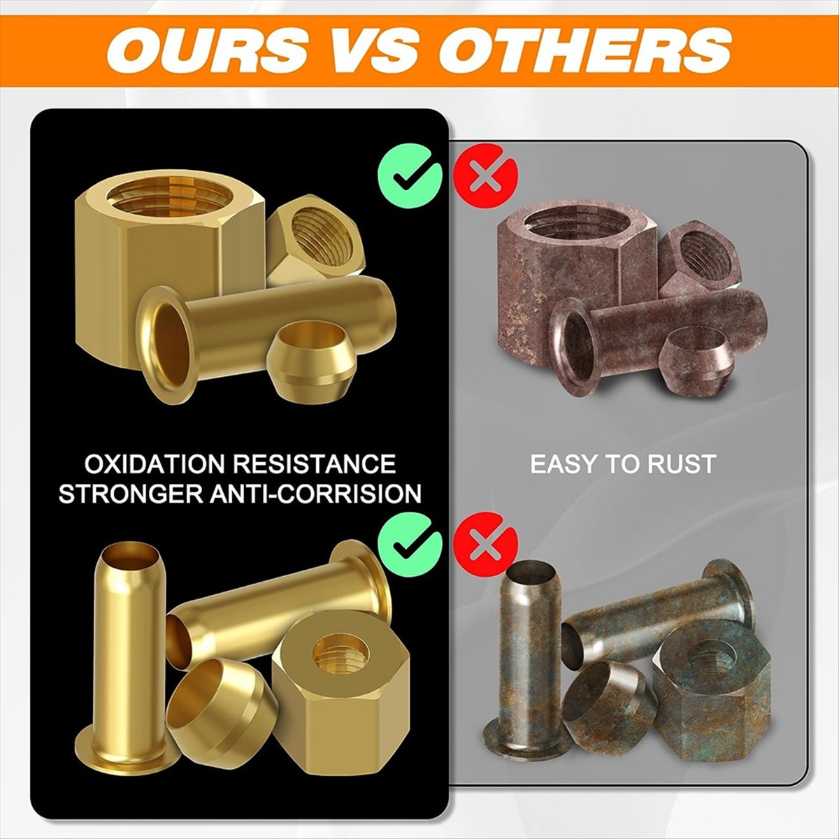 AT16 180PCS Kit Asortimen Fitt - Compression Fitting Brass ulasan dan harga